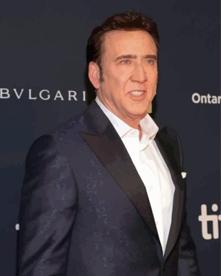 Nicolas Cage Actor Paint By Number