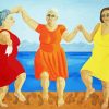 Old Women Dancing Paint By Number