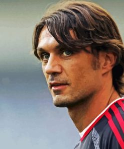 Footballer Paolo Maldini Paint By Number