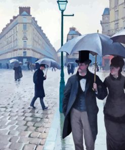 Paris Street Rainy Day By Caillebotte Paint By Number