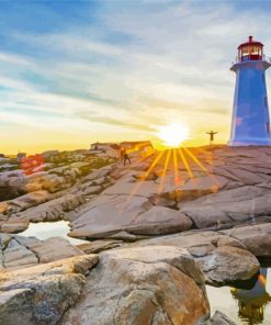 Peggys Cove Sunrise Paint By Numbers