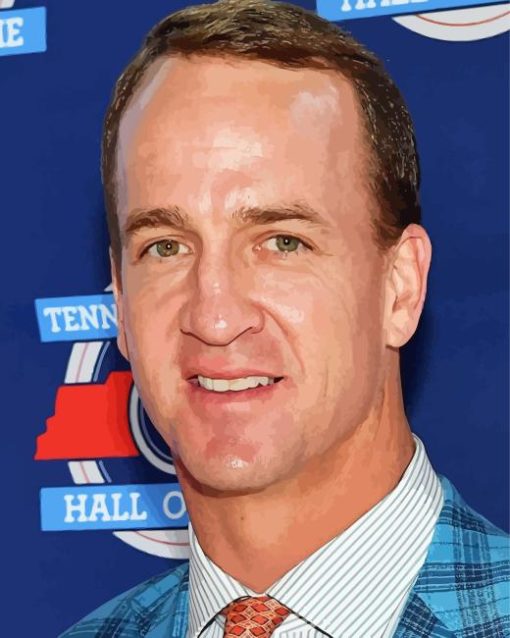 Handsome Peyton Manning Paint By Number