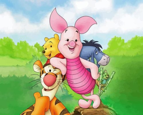 Piglets Big Characters Paint By Number