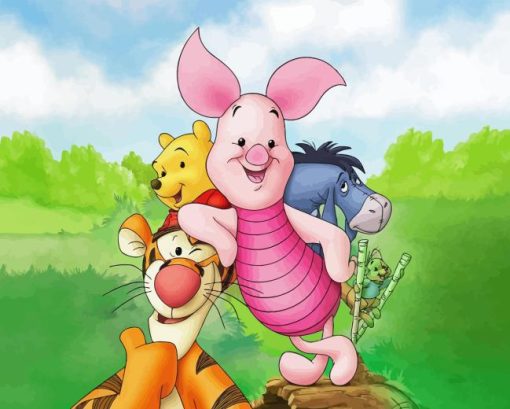 Piglets Big Characters Paint By Number