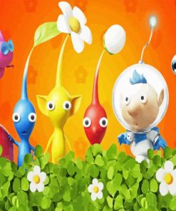 Pikmin Video Game Paint By Numbers