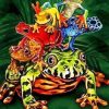 Pile Up Frogs Paint By Numbers