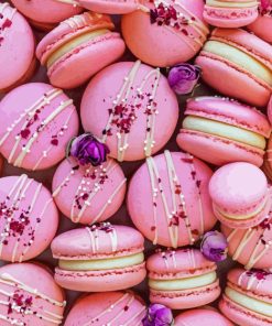 Pink Macarons Paint By Number