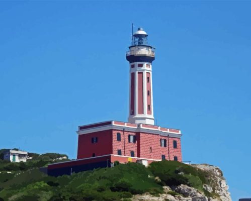 Punta Carena Lighthouse Paint By Number