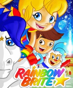 Rainbow Brite Poster Paint By Numbers