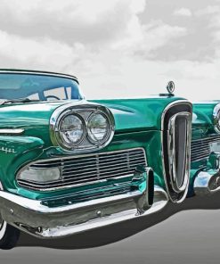 Retro Ford Edsel Paint By Numbers