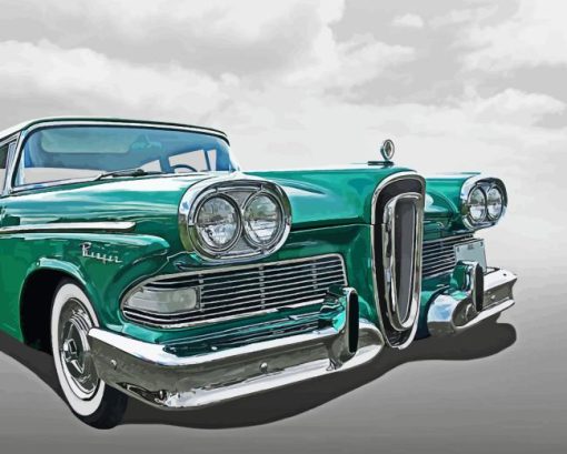 Retro Ford Edsel Paint By Numbers