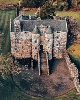 Rowallan Castle In Scotland Paint By Numbers