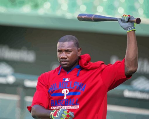 Ryan Howard Baseballer Paint By Numbers