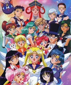 Sailor Scout Anime Paint By Number