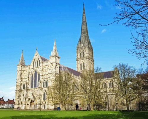 Salisbury Cathedral Paint By Numbers