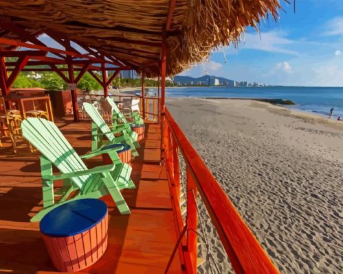 Santa Marta Beach Paint By Number