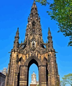 Scott Monument Scotland Paint By Number