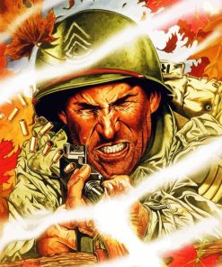 Sgt Rock Movie Paint By Number