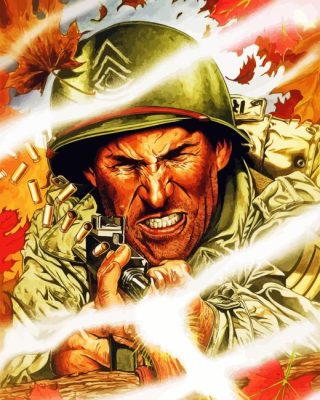 Sgt Rock Movie Paint By Number