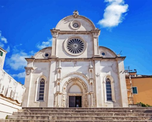 Sibenik Cathedral Paint By Numbers