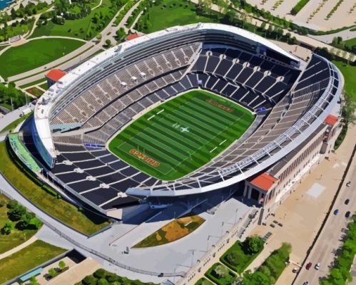 Soldier Field Stadium Paint By Number