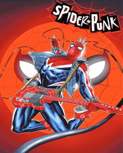 Spider Punk Poster Paint By Numbers