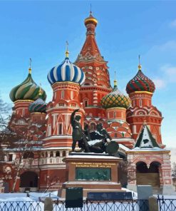 St Basils Cathedral In Moskow Paint By Number