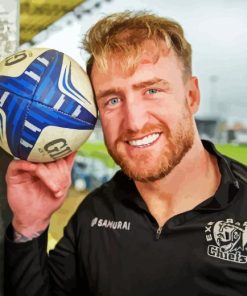 Stuart Hogg Rugby Player Paint By Number