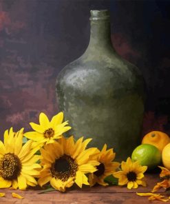 Autumn Sunflowers And Lemons Paint By Number