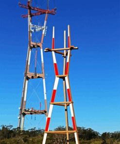 Sutro Tower In San Francisco Paint By Number