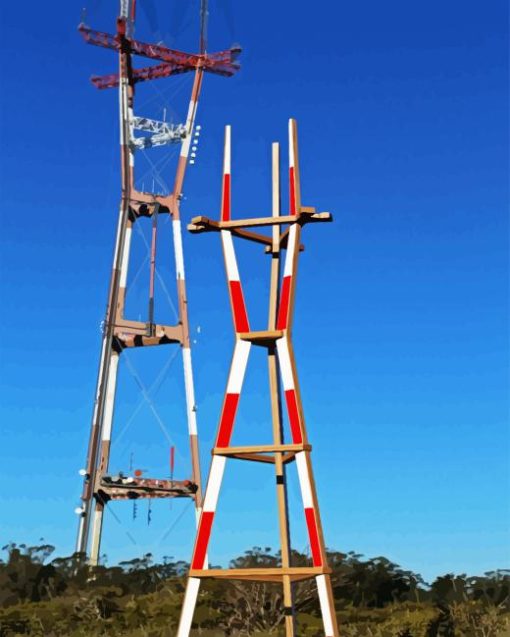 Sutro Tower In San Francisco Paint By Number