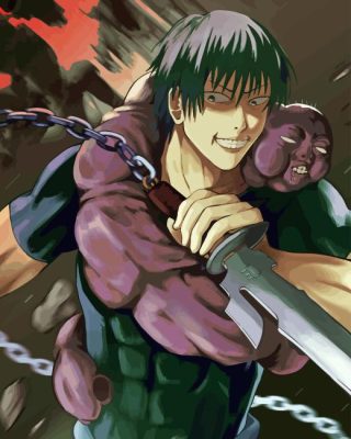 Toji Anime Character Paint By Number