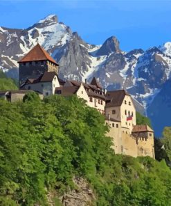 Vaduz Castle Paint By Numbers