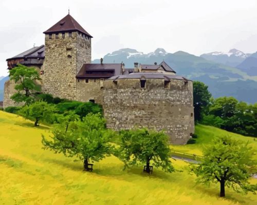 Vaduz Castle Paint By Number