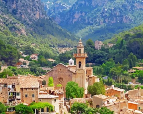 Valldemossa Village Paint By Numbers