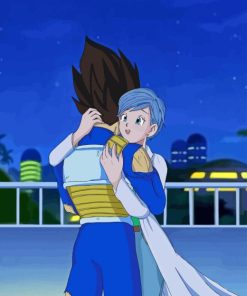 Vegeta And Bulma Paint By Number