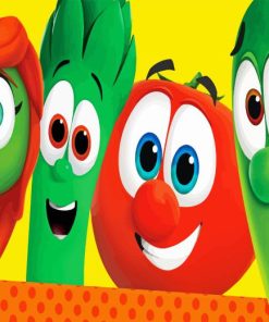 Veggietales Cartoon Characters Paint By Number