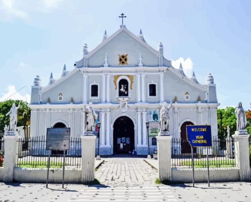 Vigan Cathedral Paint By Number