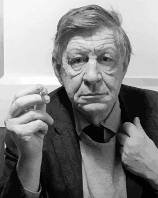 Black And White W H Auden Paint By Number