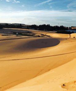 White Sand Dunes Paint By Numbers