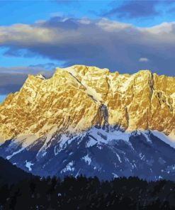 Zugspitze Mountain Paint By Number