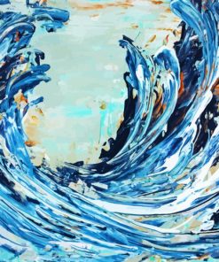 Abstract Waves Paint By Number