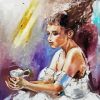 Ballerina In White Dress Paint By Numbers