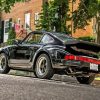 Black Old Porsche Car Paint By Numbers