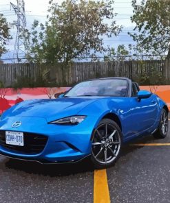 Blue Mazda Mx5 Car Paint By Number