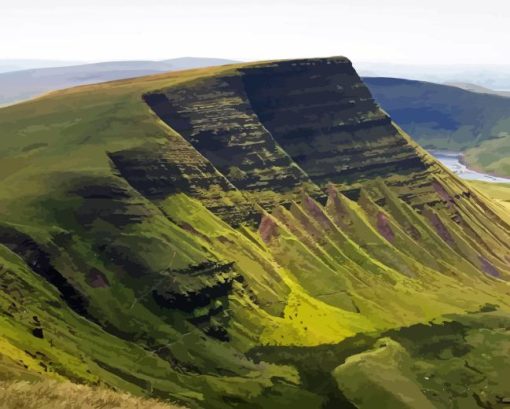 Brecon Beacons Mountain Range Paint By Numbers