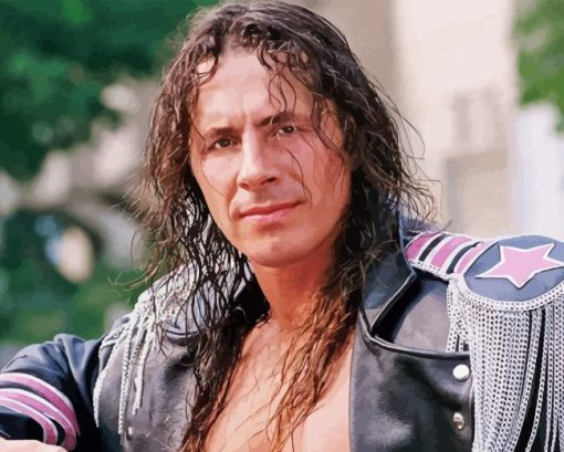 Bret Hart Wrestler Paint By Numbers