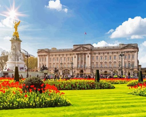 Buckingham Palace In London Paint By Numbers