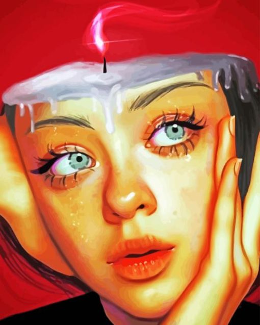 Candle Lady Paint By Numbers