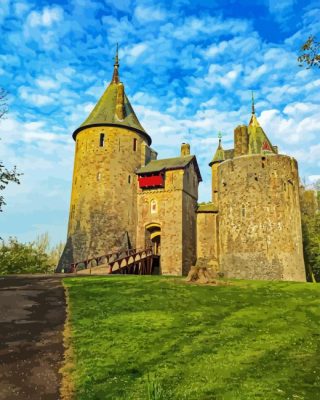 Castell Coch In Cardiff Paint By Numbers